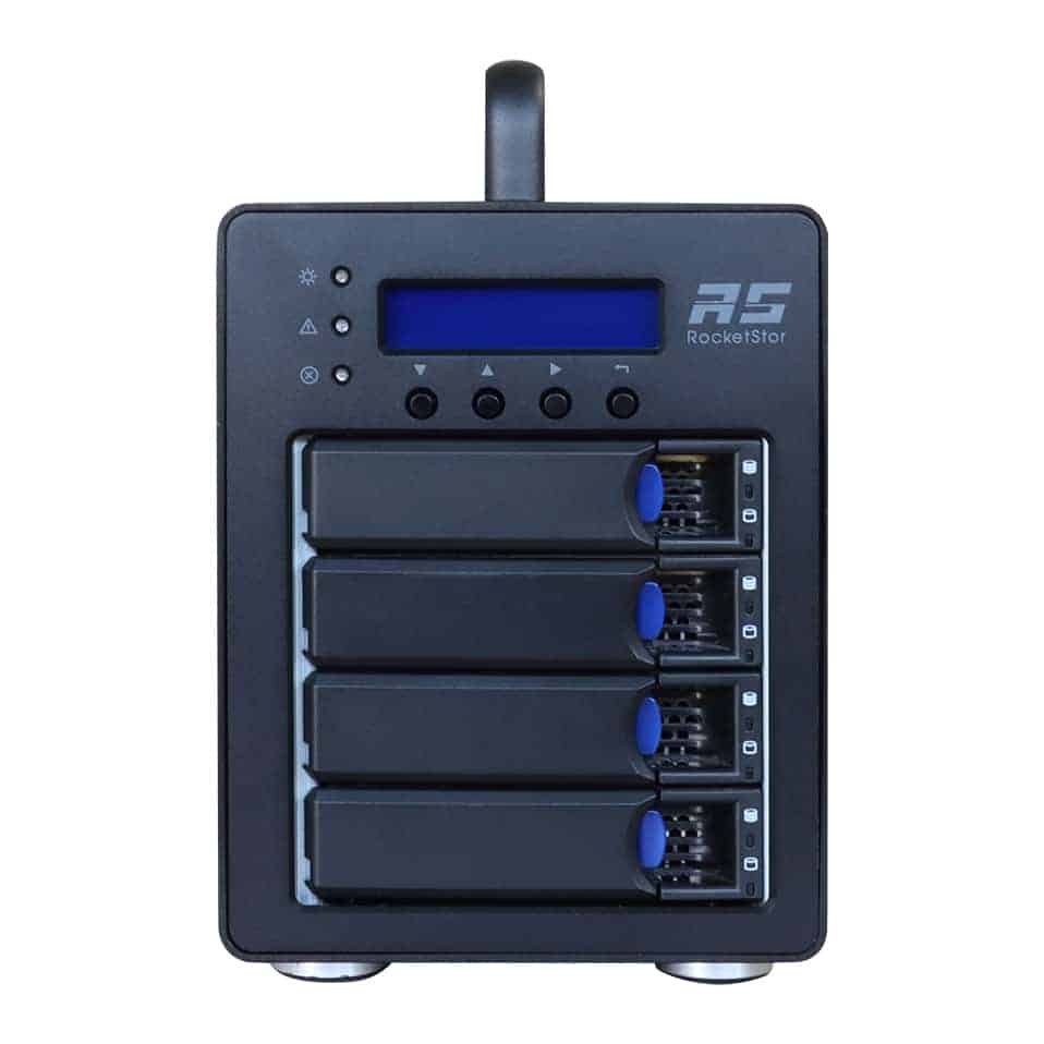 (image for) HighPoint RocketStor 6614V 4 Bay 6Gb/s SAS/SATA Open Box RAID Tower Enclosure